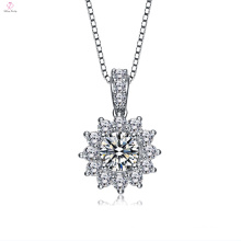 Fashion Jewelry Flower Shape Pendant Snowflake Necklace For Girl
